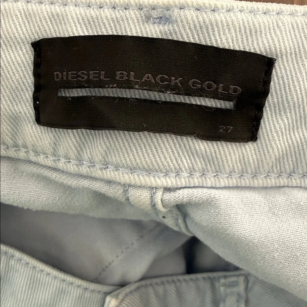 Diesel black gold light blue denim Faded Type 147 Fayza Jeans size 27 rare